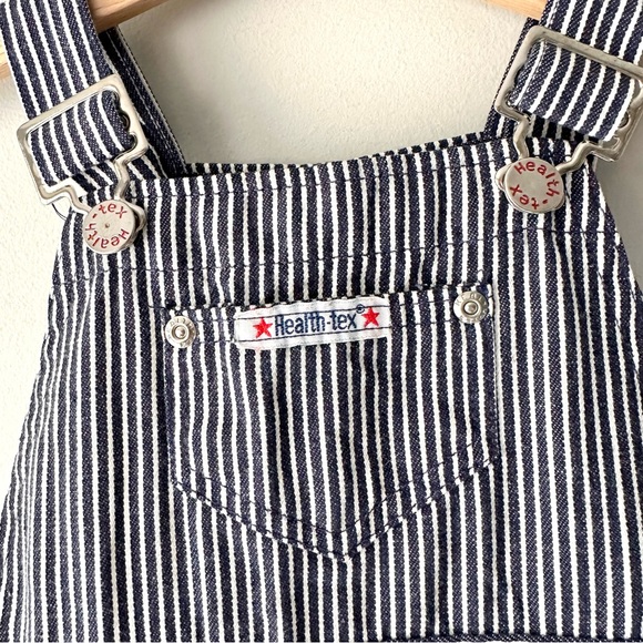 Health-tex Vintage Railroad Stripe Denim Overalls - Picture 5 of 7